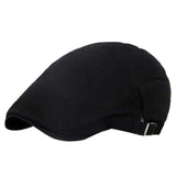 Men Hat Linen Cotton Retro Outdoors Golf Beret Flat Cap Breathable