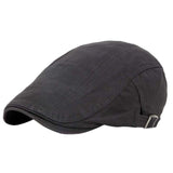 Men Hat Linen Cotton Retro Outdoors Golf Beret Flat Cap Breathable