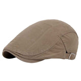 Men Hat Linen Cotton Retro Outdoors Golf Beret Flat Cap Breathable