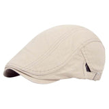 Men Hat Linen Cotton Retro Outdoors Golf Beret Flat Cap Breathable