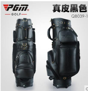 Genuine leather golf bag male standard bag