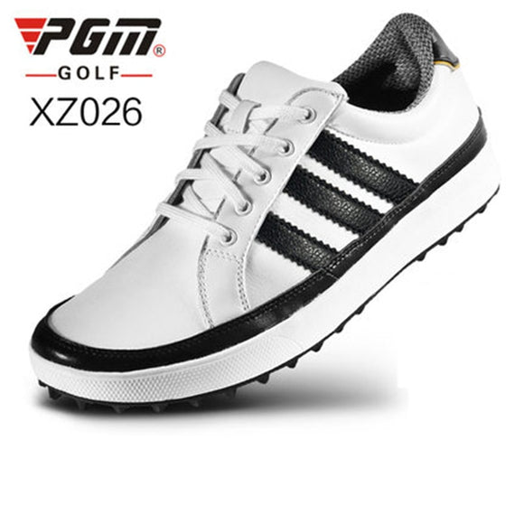 2017 PGM Golf Shoes Men Genuine Leather Waterproof No Spikes Ultralight