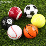 Gohantee Novelty Creative Rubber Golf Balls 6 kinds