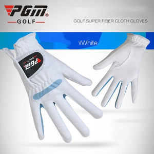 Women's Golf Gloves Pair Ladies Sport Microfiber Soft Fit Sport Grip Gloves L/R Hand Gloves