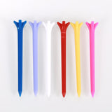 100 Pcs/Pack Professional Zero Friction 5 Prong Durable Plastic Golf Tees