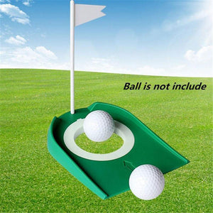 Indoor Golf Putting Cup with Hole Flag Return Ball