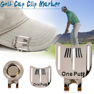 Golf Cap Clip Golf Ball Aiming Marker Alloy