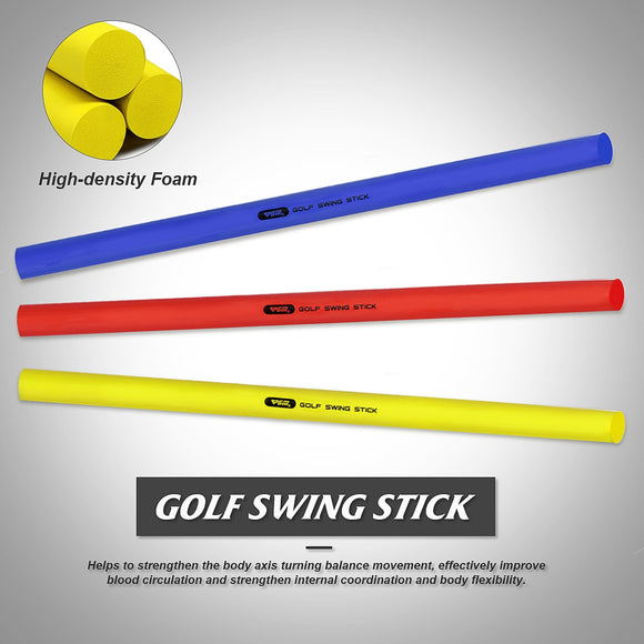 Light-weight Multi-function Golf Practice & Yoga Foam Soft Swing Stick Training Aids