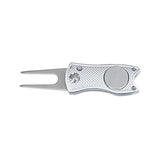 Foldable Golf Divot Tool with Ball Marker