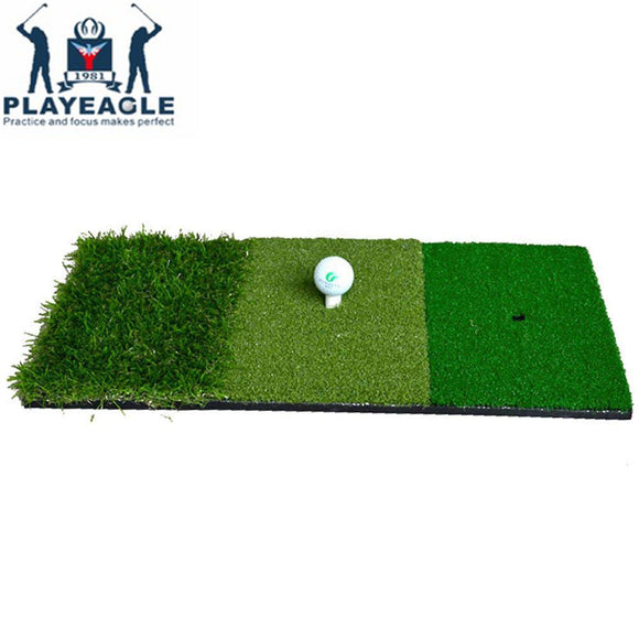 FUN GREEN 12''x 24''Golf Hitting Mat Indoor Outdoor