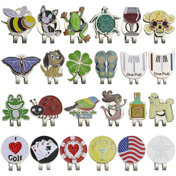 New Arrival Golf Marker w Golf Hat Clip Magnetic