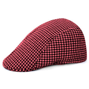 Houndstooth Pattern Outdoor Warm Keeping Golf Hat For Men & Women