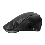 Men Faux Leather Golf Hat beret men & female hat 4 Colors Trendy Cap