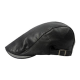 Men Faux Leather Golf Hat beret men & female hat 4 Colors Trendy Cap