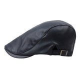 Men Faux Leather Golf Hat beret men & female hat 4 Colors Trendy Cap