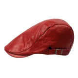 Men Faux Leather Golf Hat beret men & female hat 4 Colors Trendy Cap