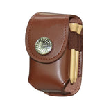 High Quality Leather Golf Ball Bag Holder Clip Waist Pack