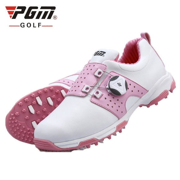 Pgm Golf Shoes Women Sports Shoes Waterproof Knobs Buckle Shoelace Anti-Slip D0475