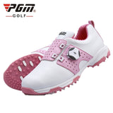 Pgm Golf Shoes Women Sports Shoes Waterproof Knobs Buckle Shoelace Anti-Slip D0475