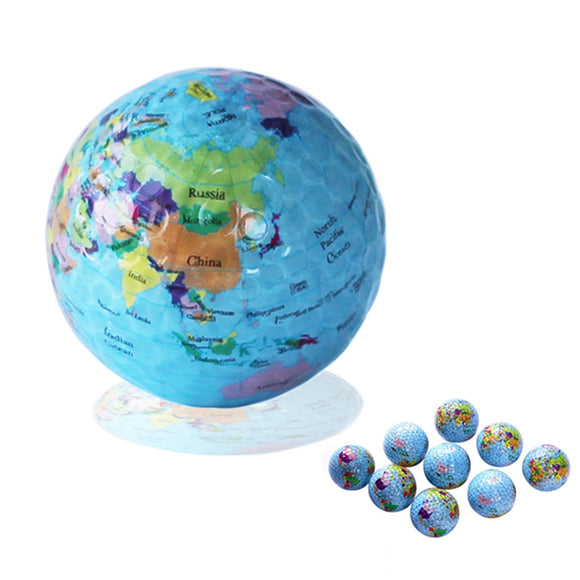 Globe Map Golf Balls Novelty