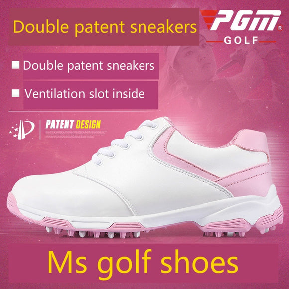 2018 PGM women golf super waterproof breathable light sport shoes