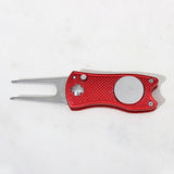 Stainless Steel Golf Divot Repair Tool Switchblade