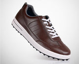 New Men's Golf Shoes PU Leather PGM Waterproof Anti-slip Ventilation Slot