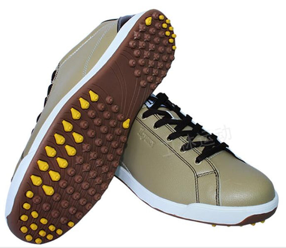 2018 LYNX New Men Golf Shoes microfiber leather sneakers breathable waterproof non-spikes anti-skid sports Shoes