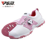 Pgm Golf Shoes Women lightweight Knob Buckle Shoelace Breathable Comfort Non-Slip D0475