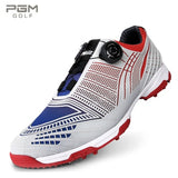 New Pgm Golf Shoes Men's Knobs Buckle Leather Waterproof Anti-Skids AA51039