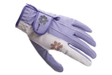 New Lady Flower Anti-slip Granules Breathable Women Golf Clubs Gloves 5 Colors