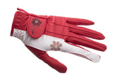 New Lady Flower Anti-slip Granules Breathable Women Golf Clubs Gloves 5 Colors