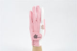 New Lady Flower Anti-slip Granules Breathable Women Golf Clubs Gloves 5 Colors