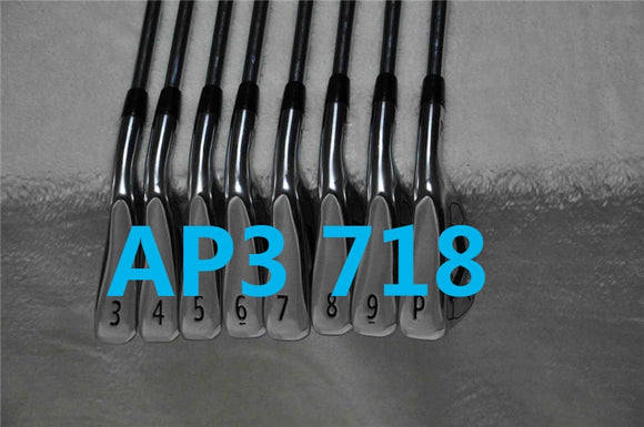 8PCS AP3 718 Forged Irons Set 3-9Pw R/S Flex Steel/Graphite Shaft w/Head Cover