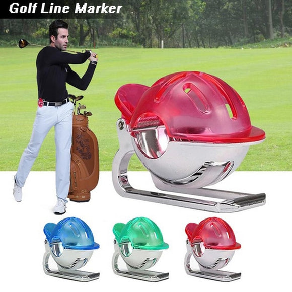 Golf Ball Line Marker Clip Putting line with pen Ball Template