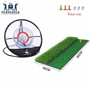 Golf Chipping Mat and Net 60x30cm Indoor Outdoor