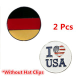 Magnetic Official Alloy Ball Mark Hat Clips