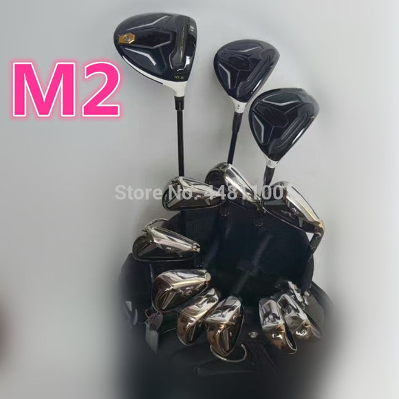 M2 Golf Set Driver + Fairway Woods + Irons+putter Graphite/Steel Shaft With Head Cover No Bag